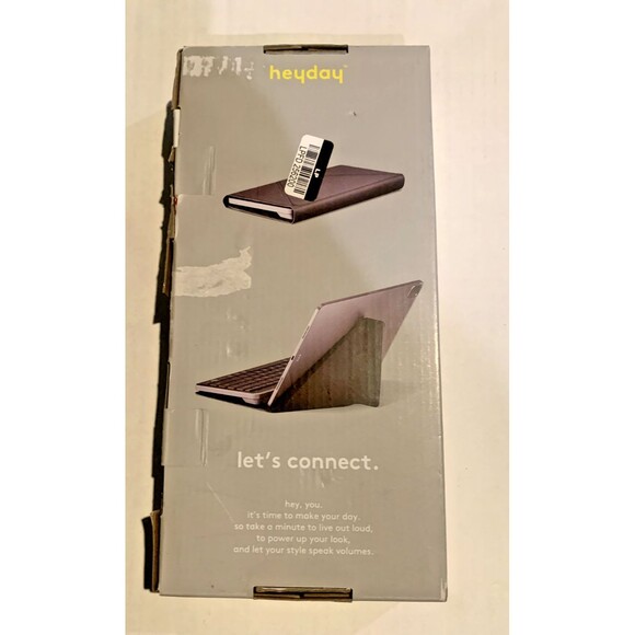 Wireless Keyboard with Stand for iPads & Tablets - heyday Black and Gray - Picture 4 of 10